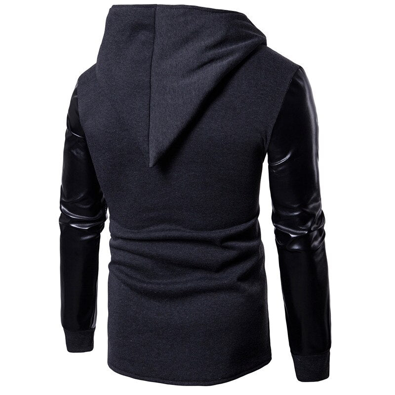 Hoodeds MOOWNUC Autumn 2020 New Hoodies Hombre Casual Streetwears Long Men's Clothes  Solid Hats Fashion Street dress New 2019