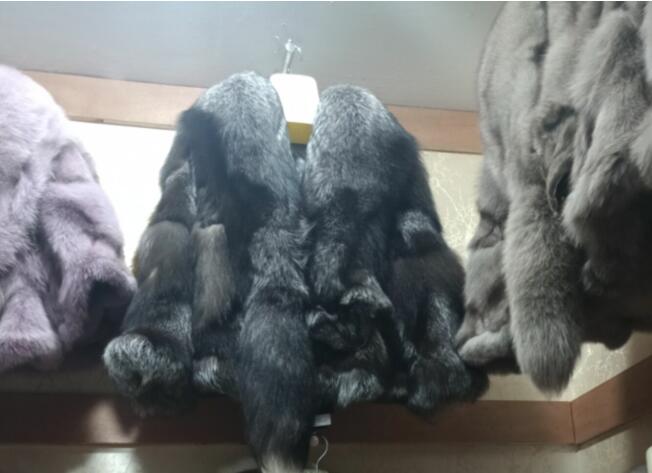 Ladies Natural Fur Coat For Bridge Women Vest Fox Poncho Wedding Full Pelt Genuine Fur Cape Winter Real Fox Fur shawl