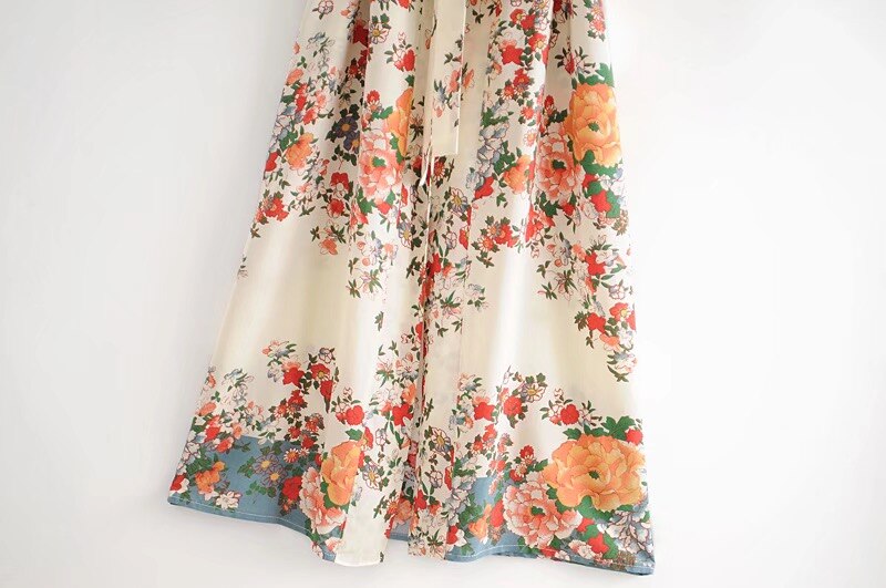 BOHO Floral Print Robe