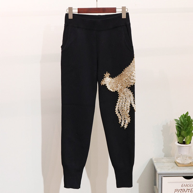Sequin Pheonix Two Piece Track Suit