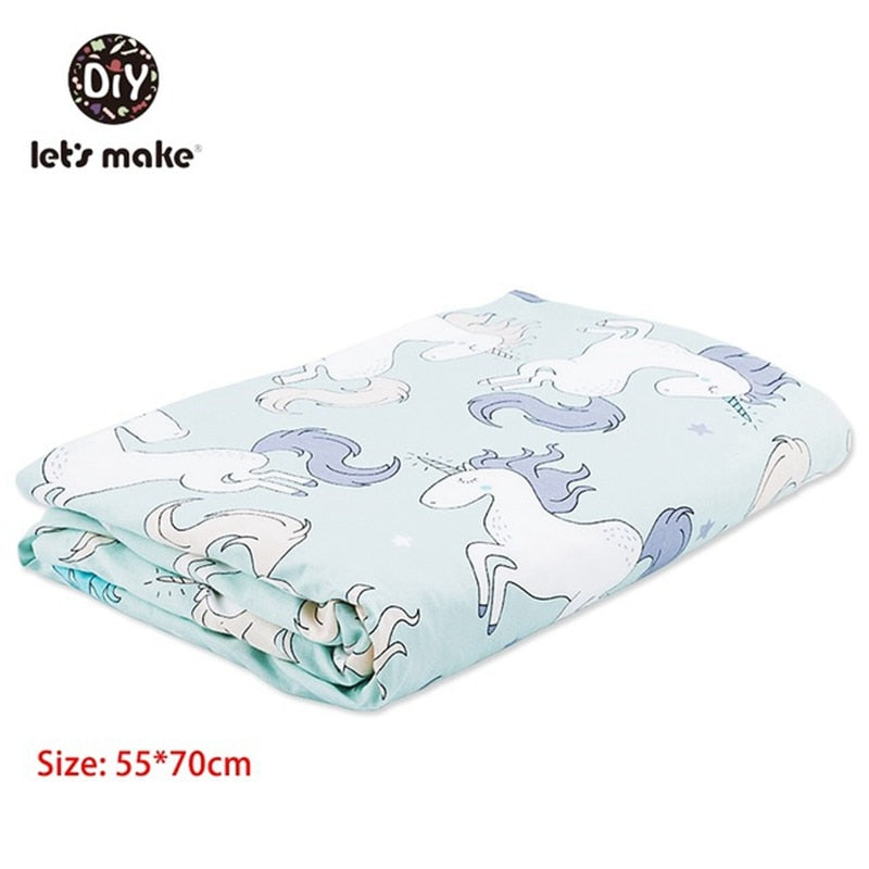 1pc Baby Blankets Swaddle Baby Wrap Knitted Blanket For Kid Rabbit Cartoon Plaid Infant Toddler Bedding Swaddling Let's Make