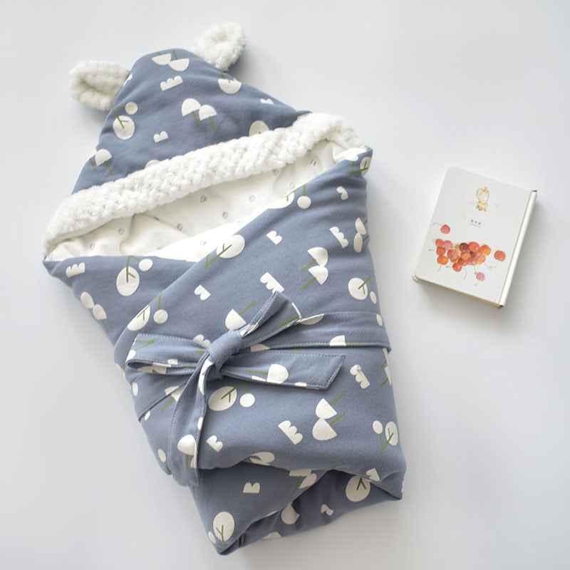 Baby Discharge Envelope for Newborns Cotton Cartoon Blanket For Kids Soft Warm Wrap For Baby Girl Boy Sleeping Bag 80x80cm