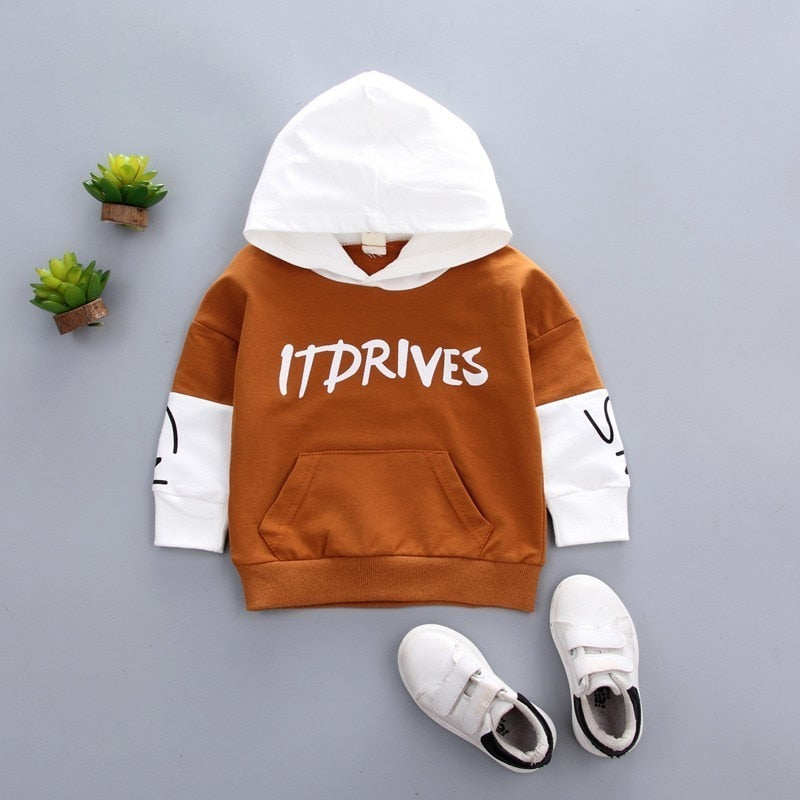 New Spring Autumn Baby Boys Girls Clothes Children Cotton Hooded Sweatshirt Toddler Casual Costume Infant Hoodies Kids Clothing