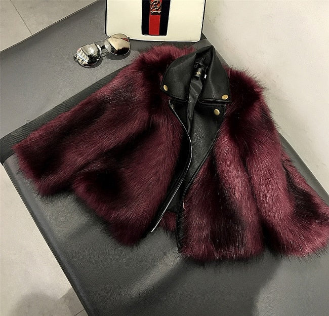 Girl's Faux Fur Winter Coat