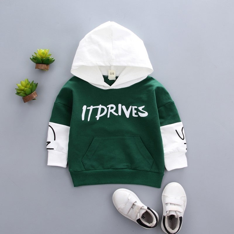 New Spring Autumn Baby Boys Girls Clothes Children Cotton Hooded Sweatshirt Toddler Casual Costume Infant Hoodies Kids Clothing