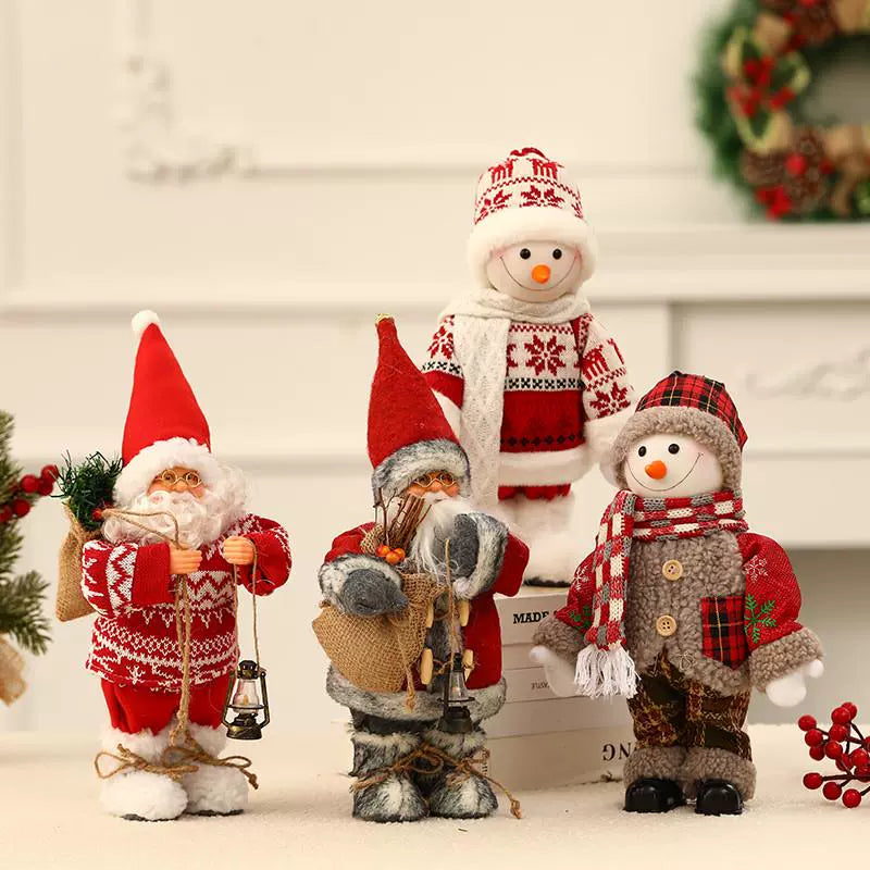 Santa Doll Doll Christmas Christmas Eve Children's Toy Doll Electric Music Elderly Snowman Ornaments