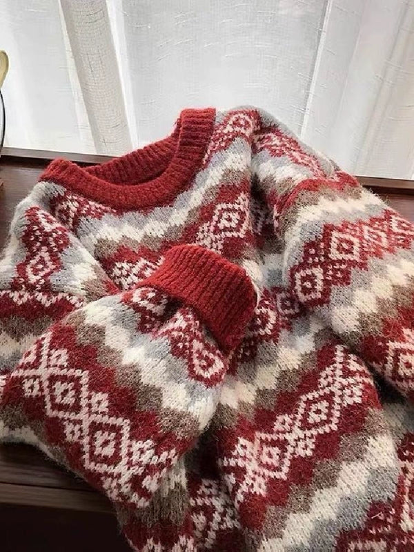 Geometric Winter Sweater