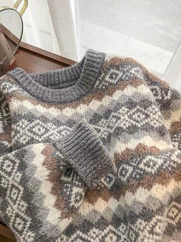 Geometric Winter Sweater