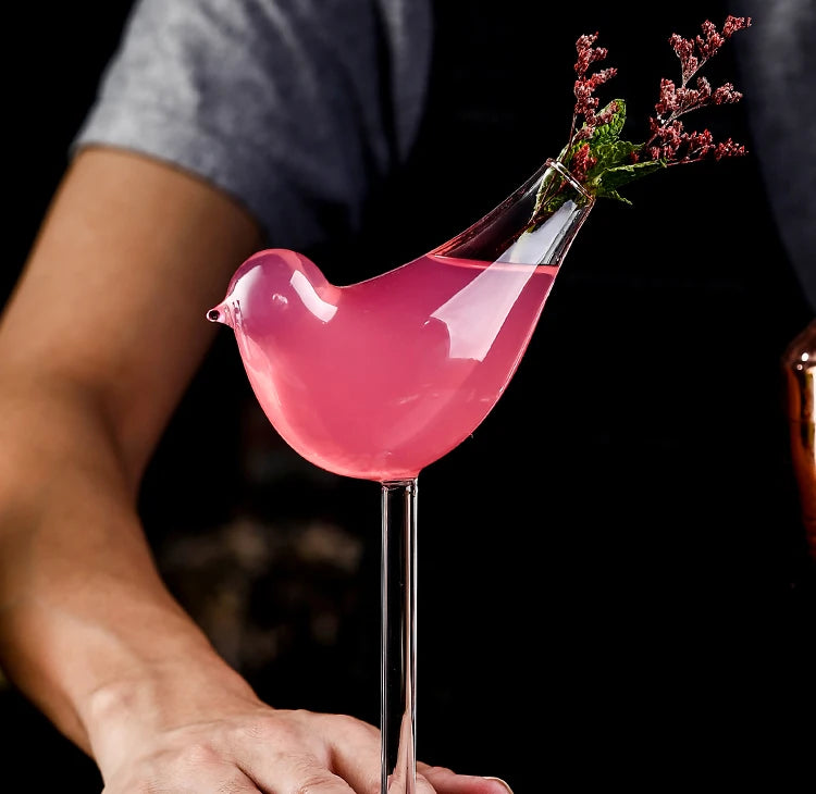 Tweety Sipper: Adorable Avian Cocktail Glass 🐦🍹