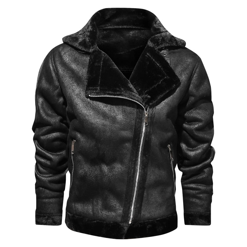 Brand Mens Retro PU Jackets 2020 Men Slim Fit Motorcycle Leather Jacket Fashion Outwear Male Warm Bomber Military Outdoor Coats