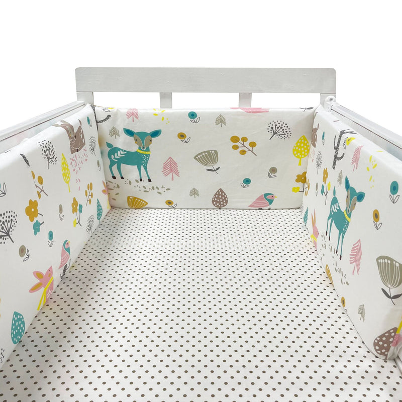 Baby Crib Bumper Cotton Thicken One-piece Crib Around Cushion Cot Protector Pillows Newborns Room Bedding Decor room decoration