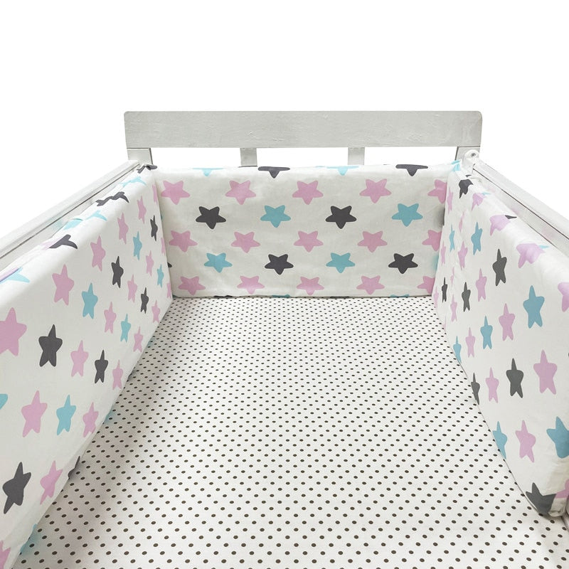 Baby Crib Bumper Cotton Thicken One-piece Crib Around Cushion Cot Protector Pillows Newborns Room Bedding Decor room decoration