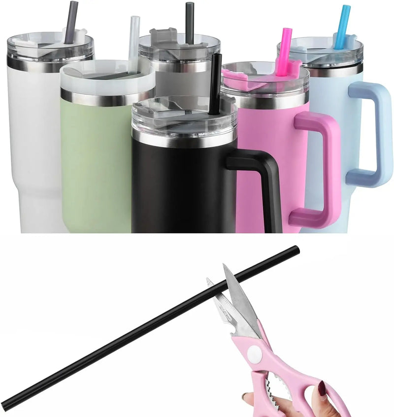 6 Pack Replacement Straws Compatible W/Stanley 40oz Tumbler