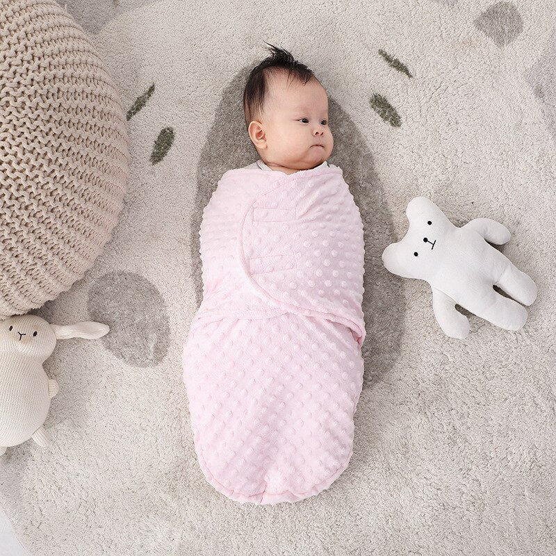 Happytobias Newborn Baby Sleeping Bags Wrap Blankets Cocoon Swaddle Bedding Envelope Fleece Infant Sleepsack 0-3-6 Month S07