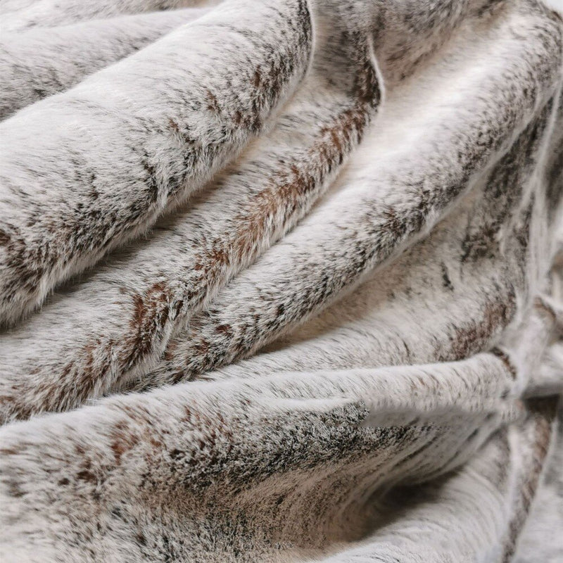 Double Layers Faux Fur Throw Blankets Winter Soft Warm Fluffy Home Decor Sofa Cover PV Plush Imitated Rabbit Fur Fleece Blankets