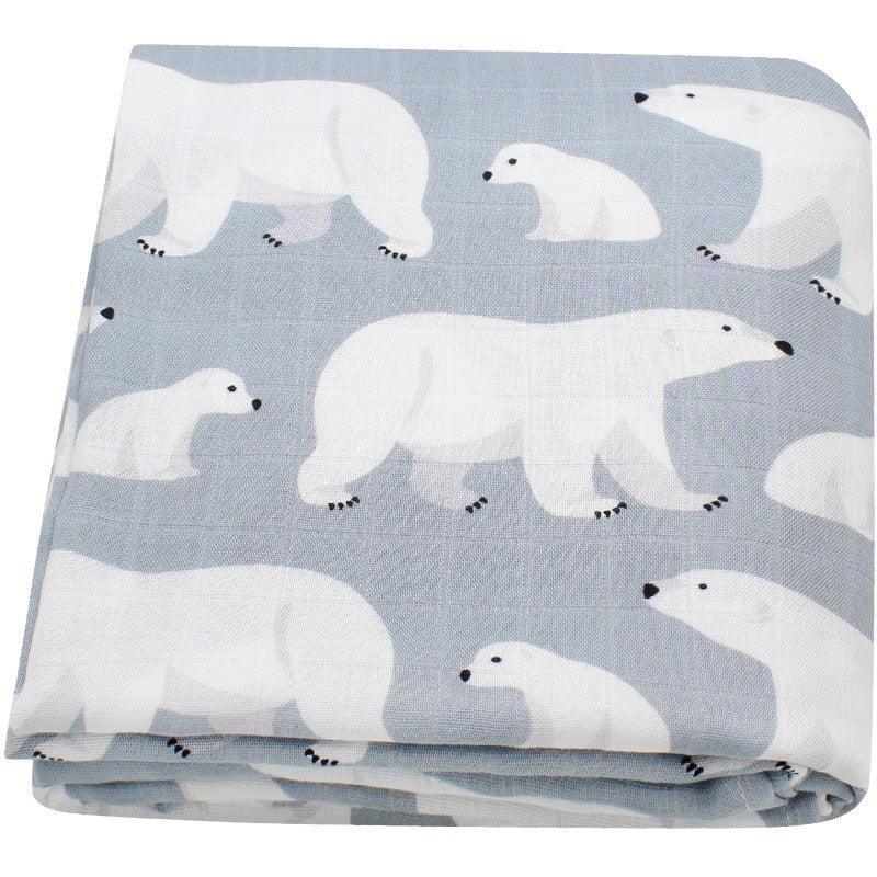 70% Bamboo+30% Cotton Baby Blankets Newborn Bedding Muslin Swaddle Wrap Blanket Infant Quilt Sleeping Blanket