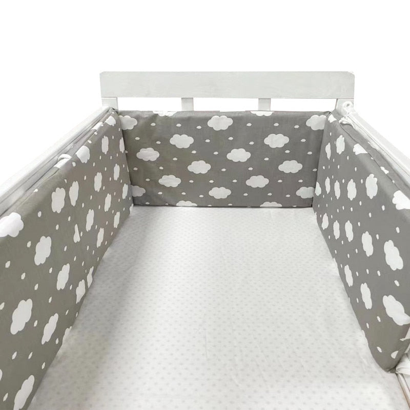 Baby Crib Bumper Cotton Thicken One-piece Crib Around Cushion Cot Protector Pillows Newborns Room Bedding Decor room decoration
