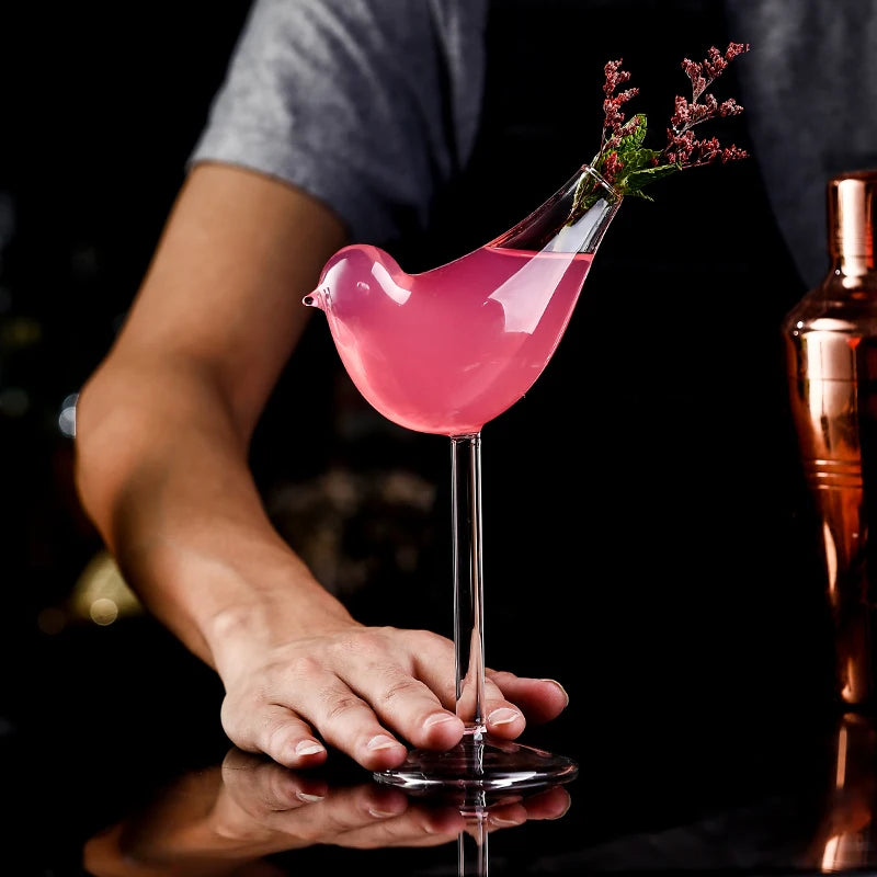 Tweety Sipper: Adorable Avian Cocktail Glass 🐦🍹