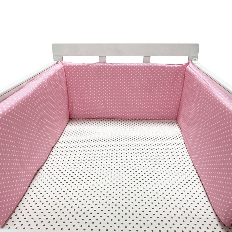 Baby Crib Bumper Cotton Thicken One-piece Crib Around Cushion Cot Protector Pillows Newborns Room Bedding Decor room decoration