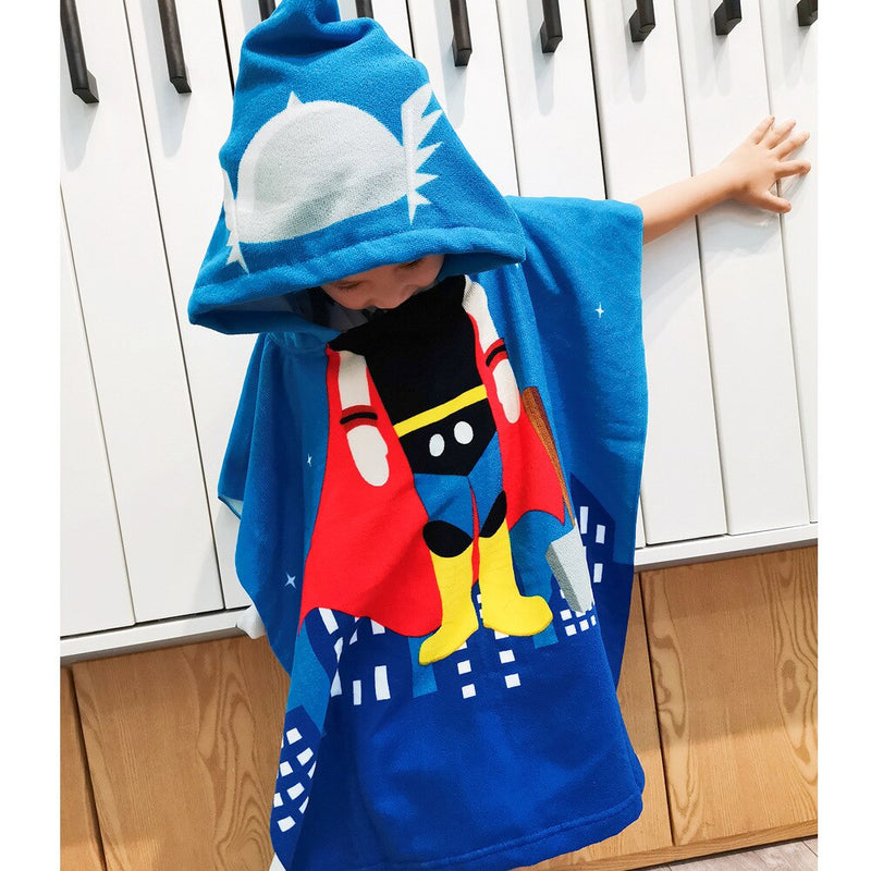 Cartoon Child Kid Hooded Cloak Infant Bathrob Baby Bath Towel Robe Cotton Boy Girl Beach Robe Dinosaur Cape Newborn Wrap Blanket