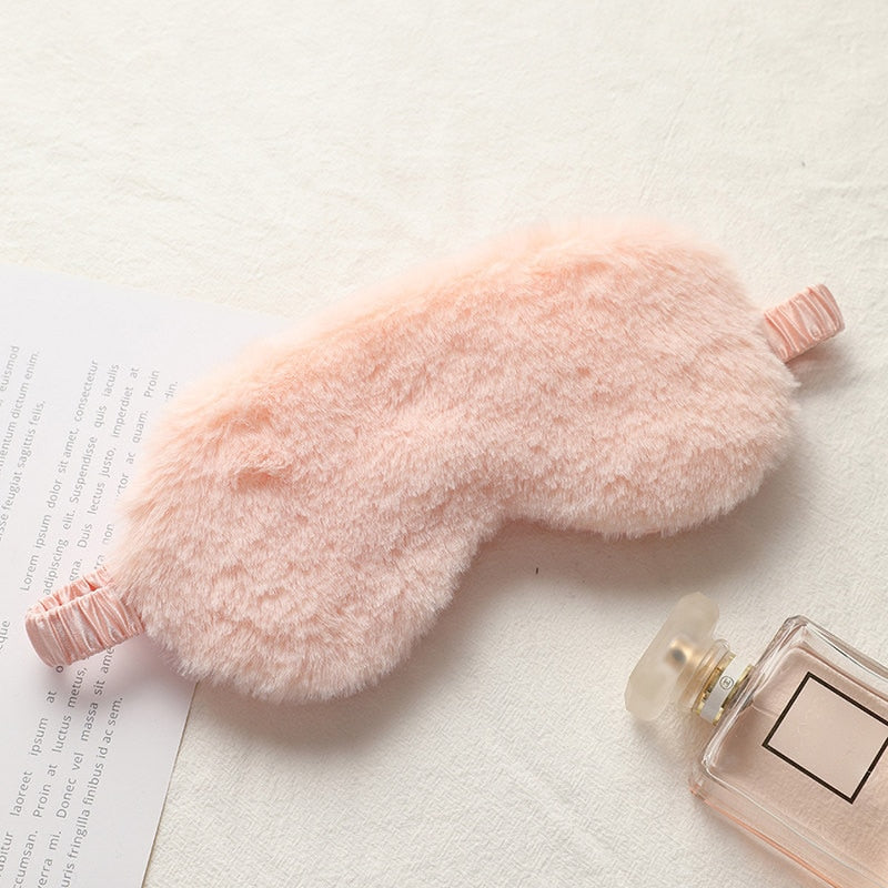 Sleeping Mask Sleeping Blindfold Soft Plush Eye Masks Cute Love Cloud Eye Cover Plush Mask Eyepatch Nap Health Eye Cover