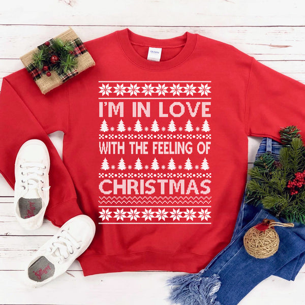 I Am In Love Christmas Sweatshirt