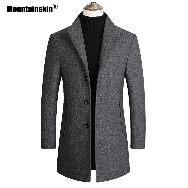 Mountainskin Men's Wool Blend Coat