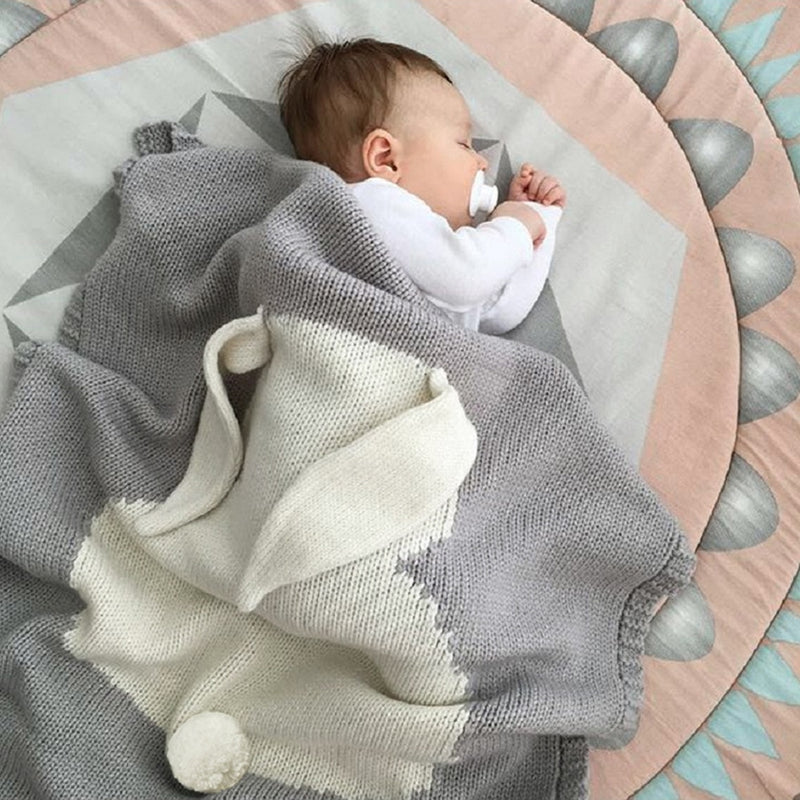 1pc Baby Blankets Swaddle Baby Wrap Knitted Blanket For Kid Rabbit Cartoon Plaid Infant Toddler Bedding Swaddling Let's Make